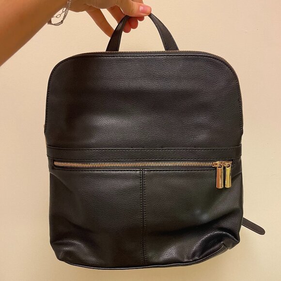 Faux Leather Backpack Excellent‎ Condition - Picture 1 of 8
